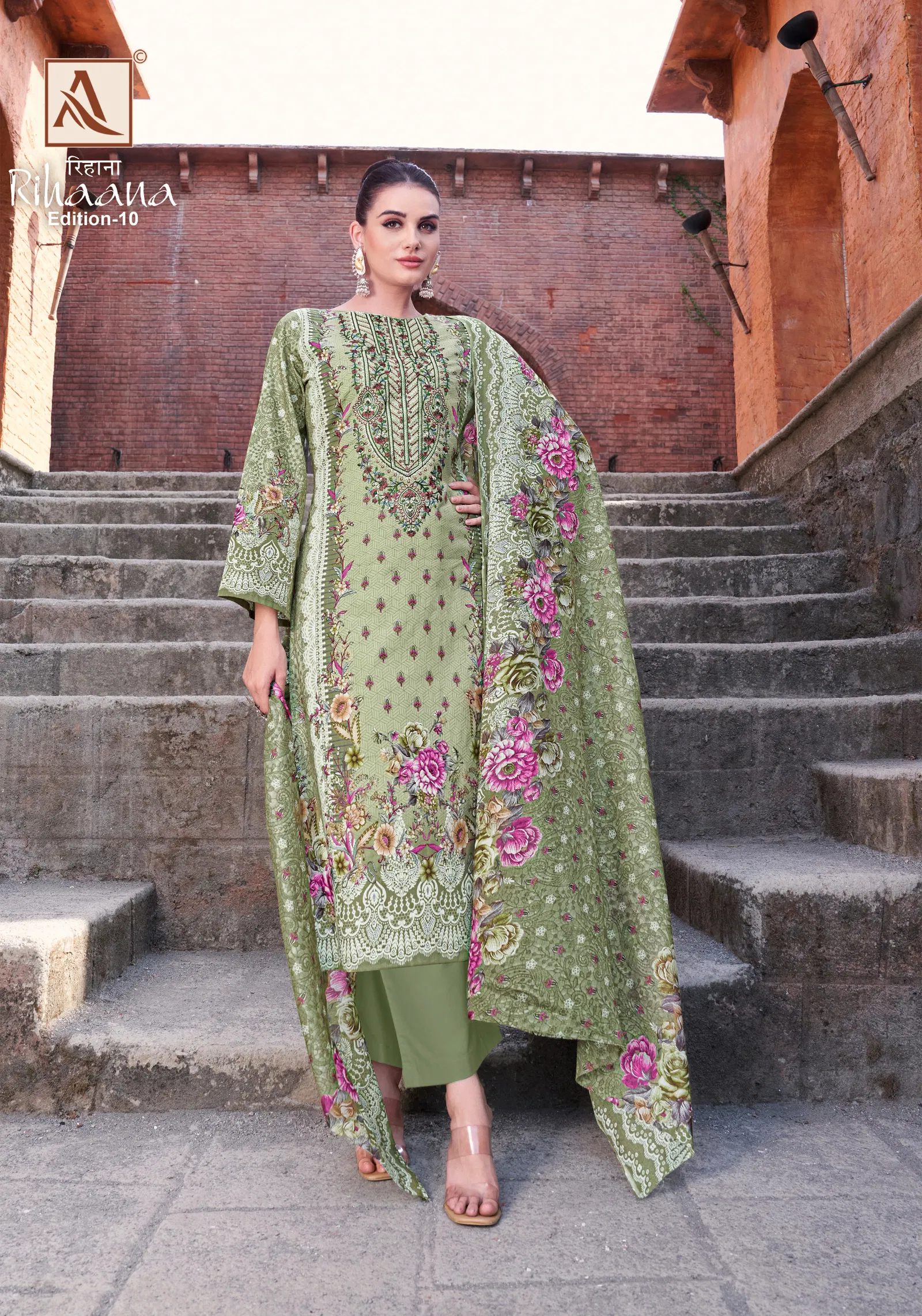 Rihaana Edition 10 By Alok Suit Cambric Cotton Pakistani Dress Material Orders In India